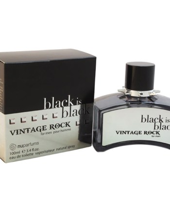 Men's Black Is Black Vintage Rock EDT Spray 3.4 oz Fragrances